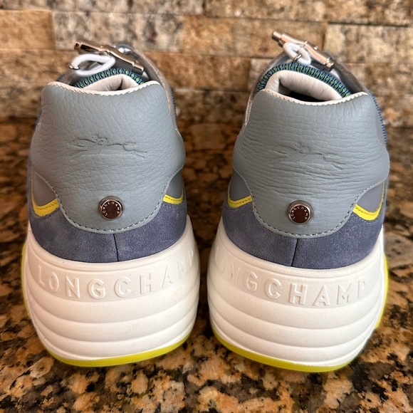 Longchamp Freeminder Blue Tennis Trainers - Picture 8 of 12